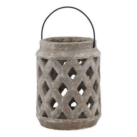 siena brown large lattice lantern