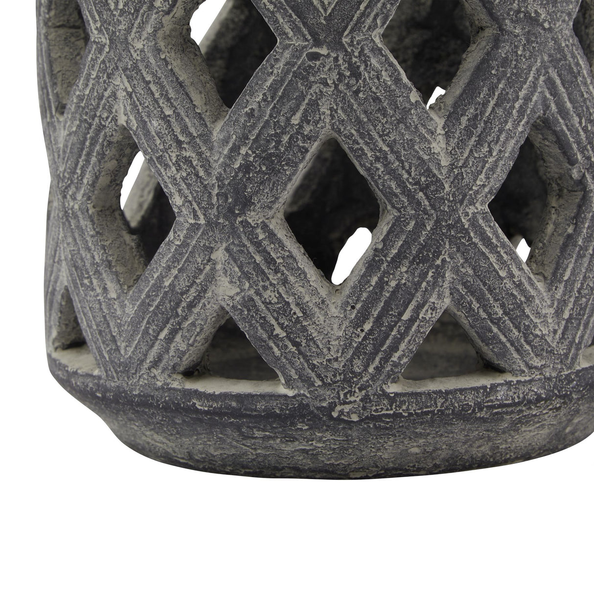 amalfi grey lattice lantern