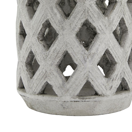 athena stone large lattice lantern