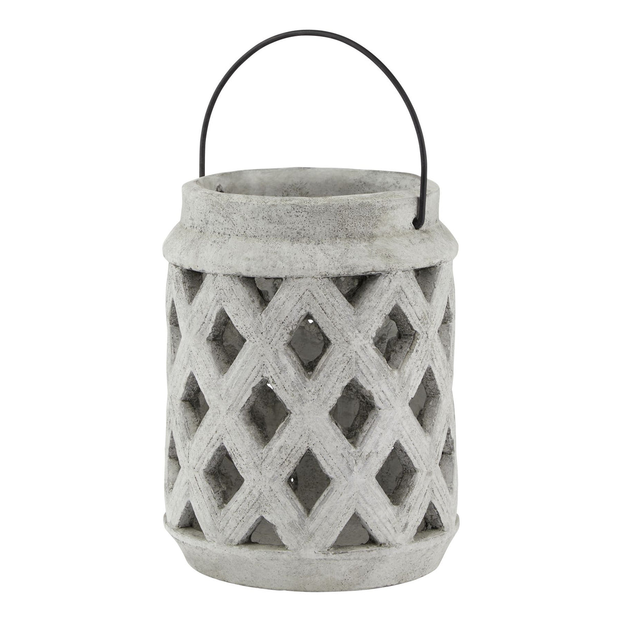 athena stone large lattice lantern