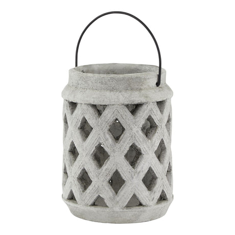 athena stone large lattice lantern