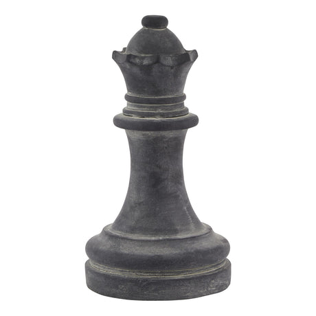 amalfi grey queen chess piece