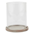 siena brown large hurricane lantern