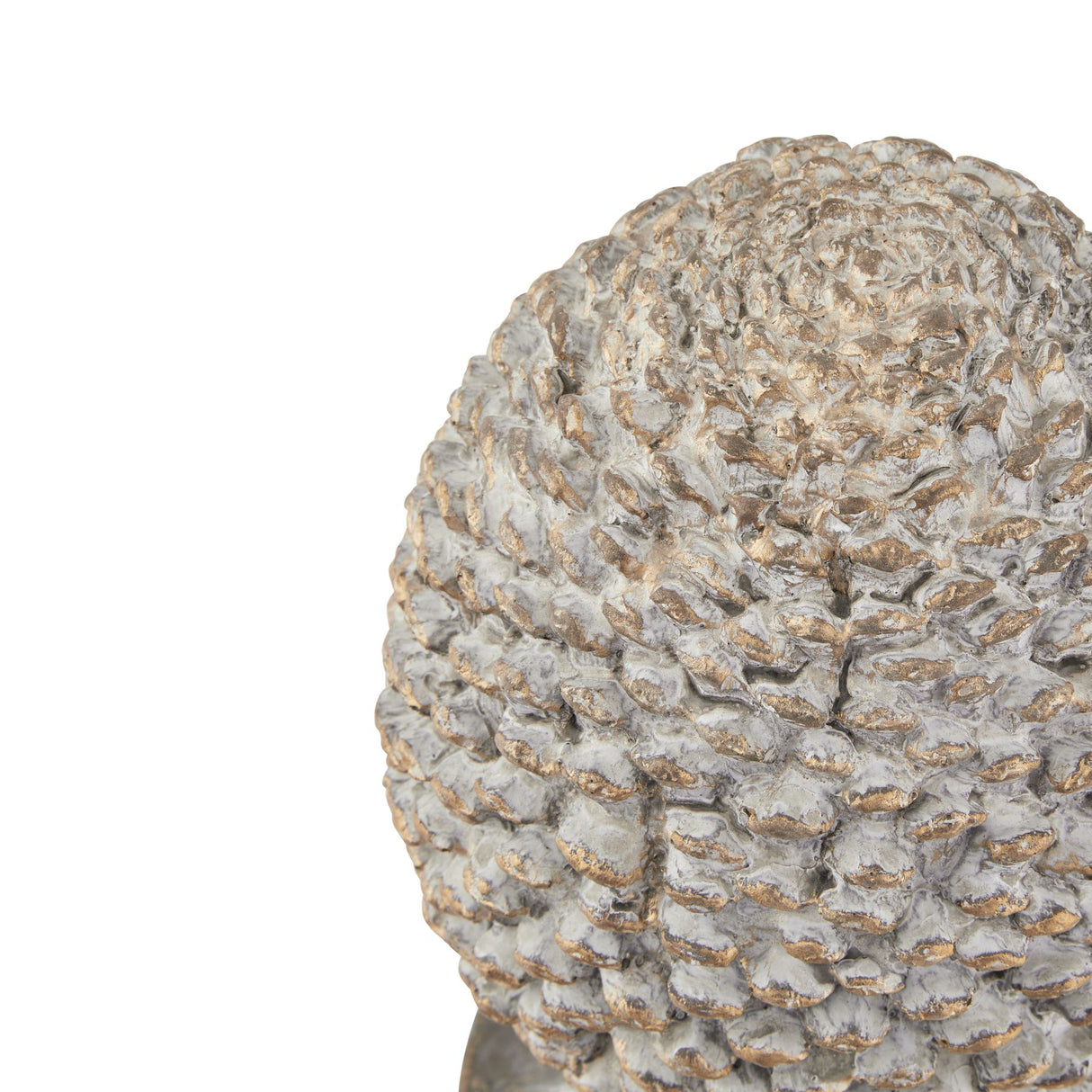 Margot Stone Effect Pinecone Ornament With Gold Accents
