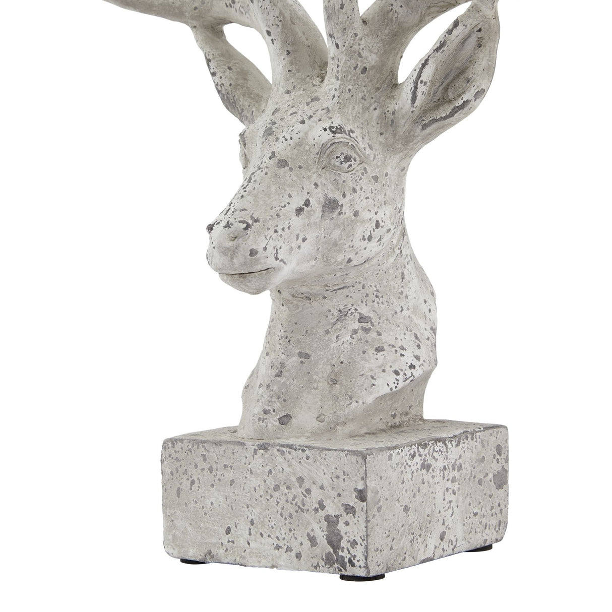 stone effect stag ornament