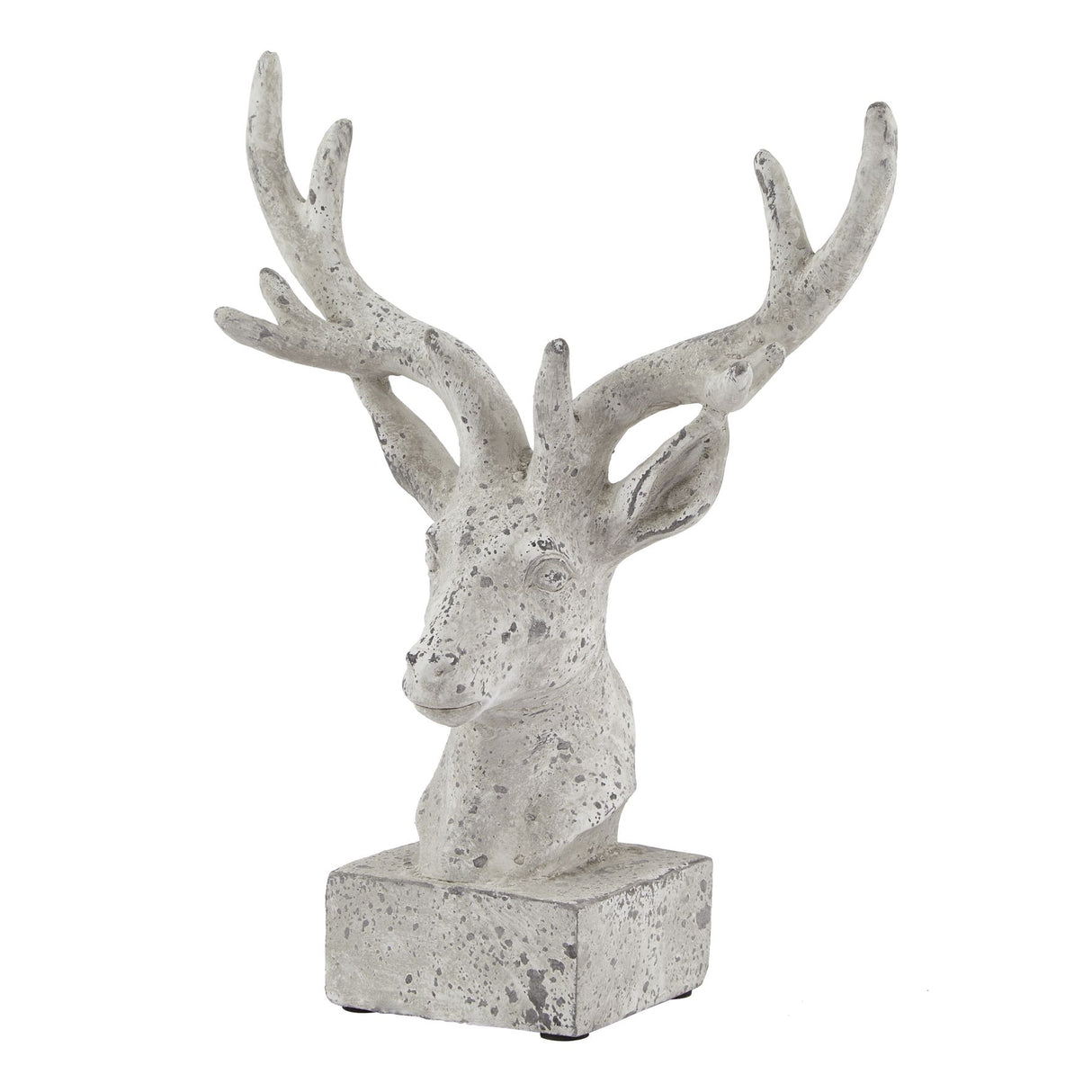 stone effect stag ornament