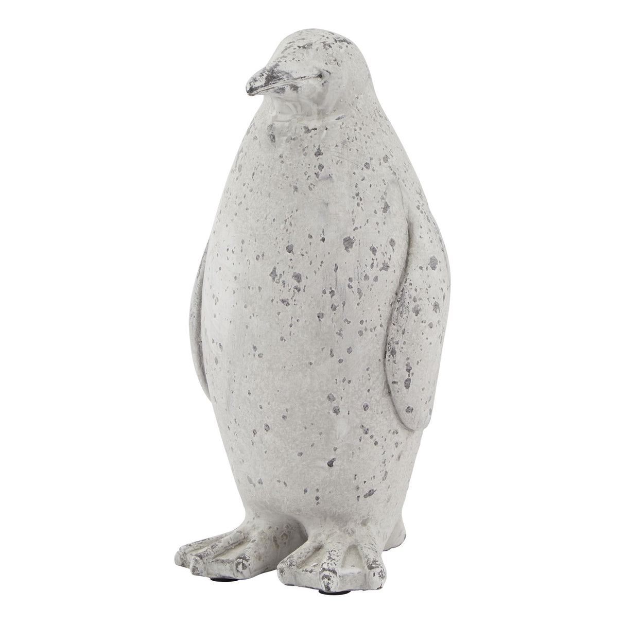 Sandrine Medium Grey Stone Effect Penguin Statue