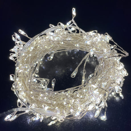 7 2m 23ft 6in plug in led warm white cluster micro lights