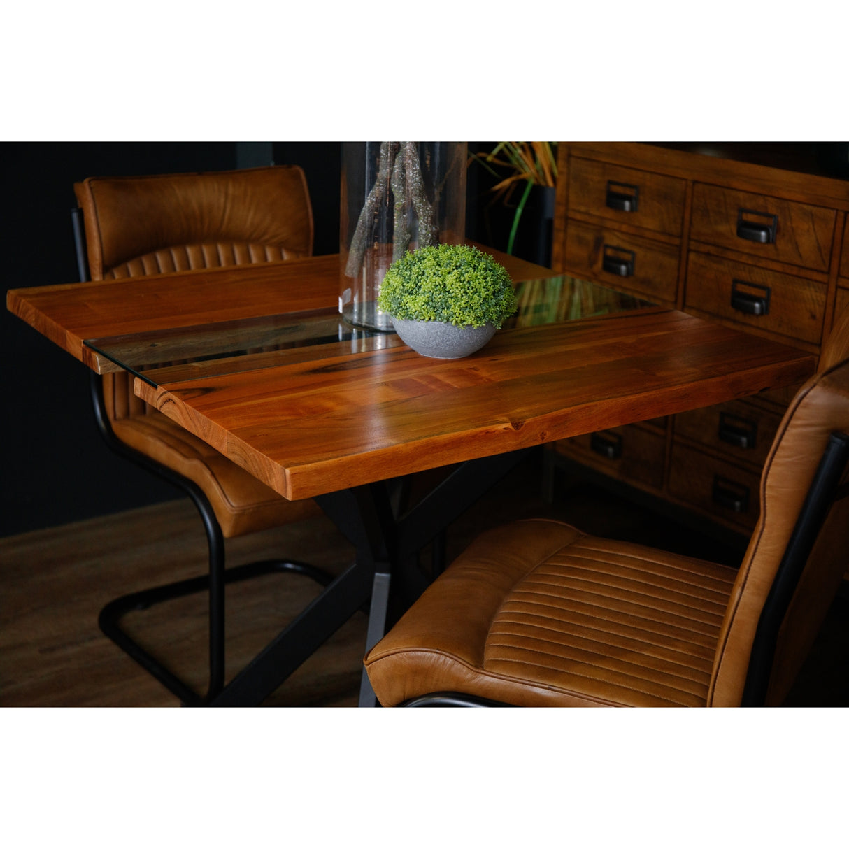 live edge collection square river dining table