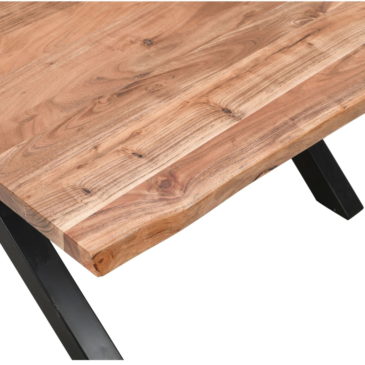 live edge collection large square dining table