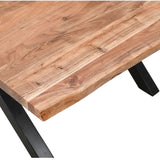 live edge collection large square dining table