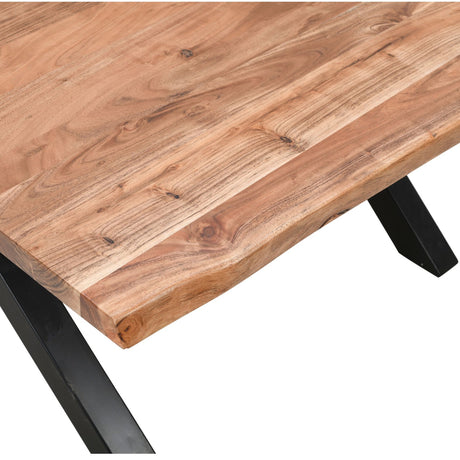 live edge collection large square dining table