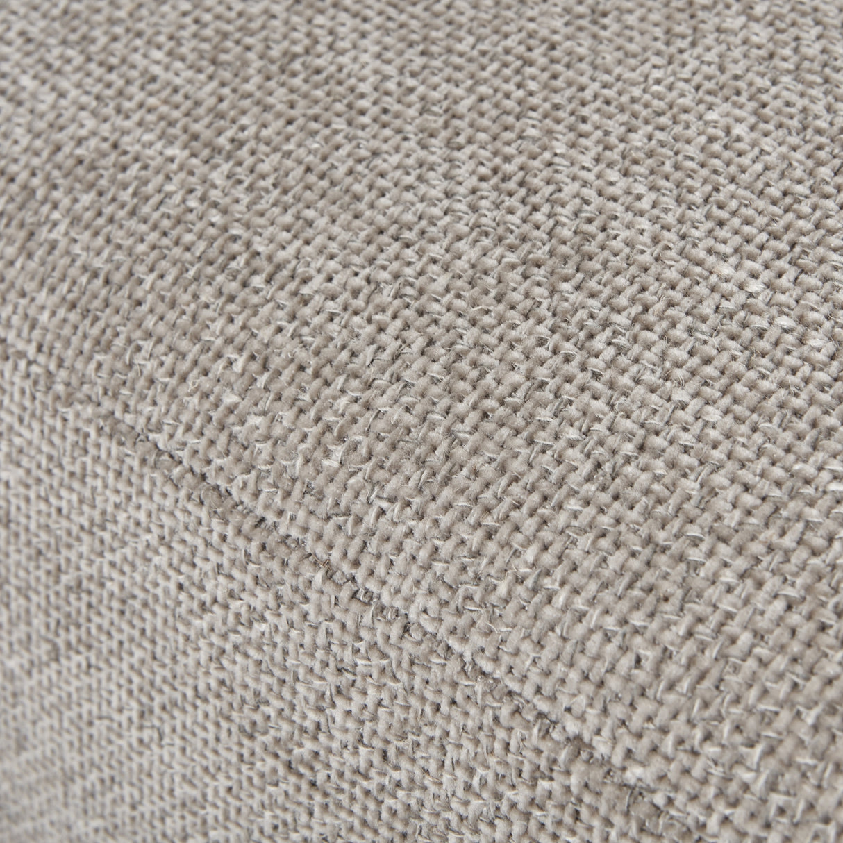 vesper taupe cushion back three seater sofa