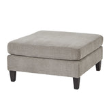 Brigitte Taupe Ottoman Foot Stool