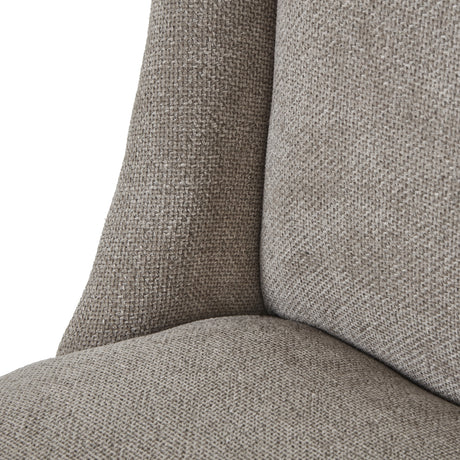 crompton woven taupe dining chair