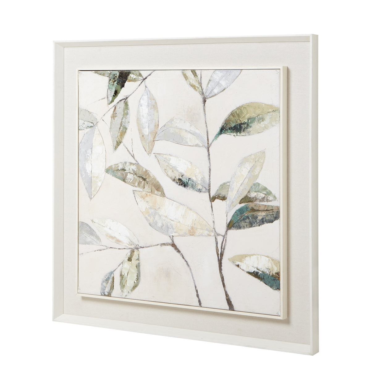 dolce dapple leaf framed painting on canvas