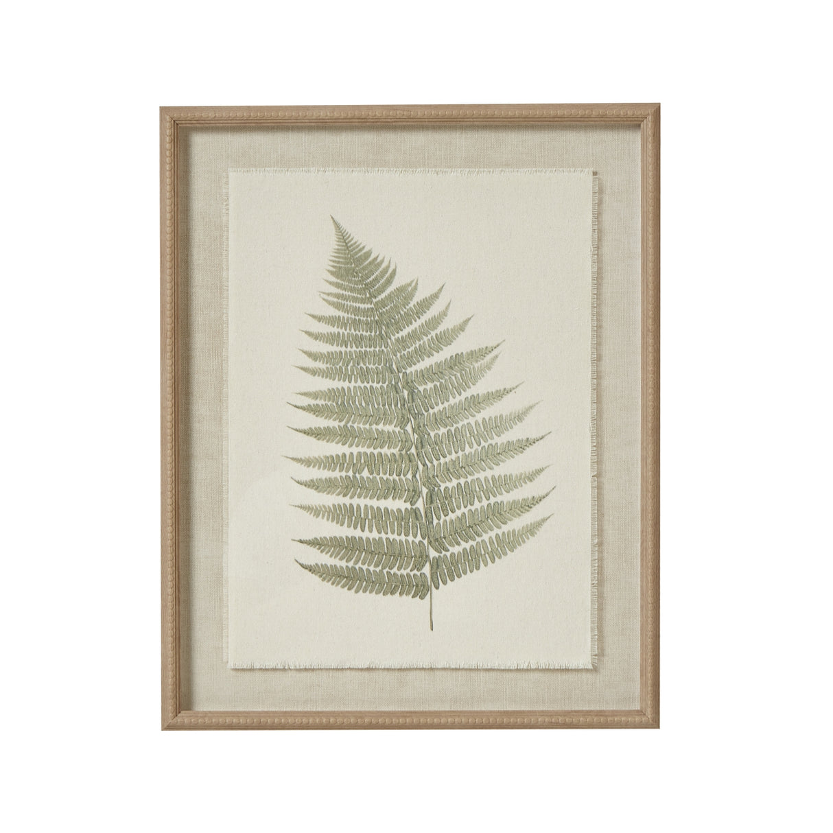 Aurélie Bracken Art On Texture-Torn Paper With Beaded Frame