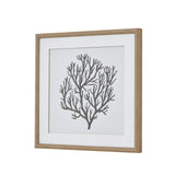 atol coral art mounted in beaded frame