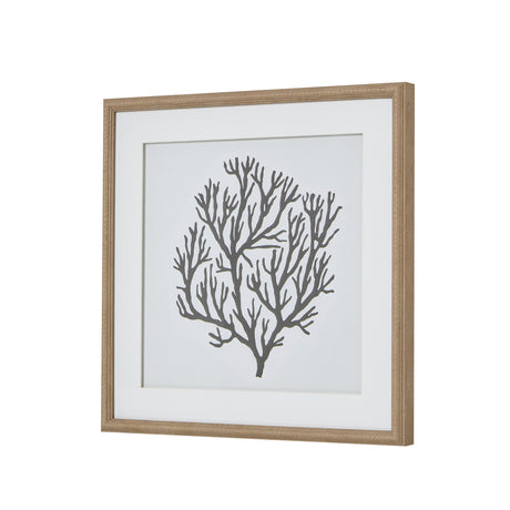 atol coral art mounted in beaded frame
