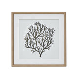 Clemence Coral Art Mounted In Beaded Frame