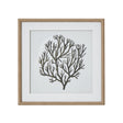 atol coral art mounted in beaded frame