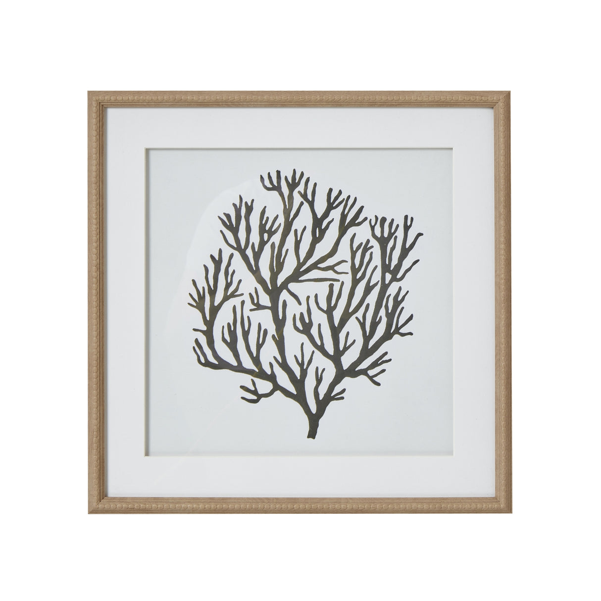 atol coral art mounted in beaded frame