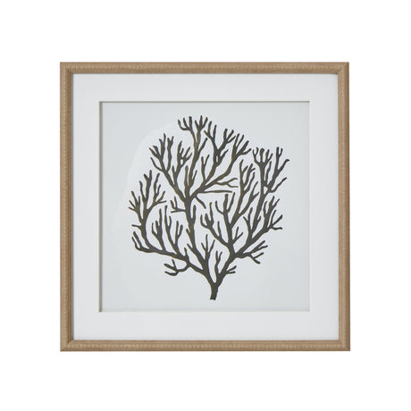 atol coral art mounted in beaded frame