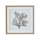 reef coral art mounted in beaded frame