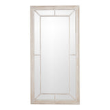 Juliette Large Washed Wood Framed Window Mirror