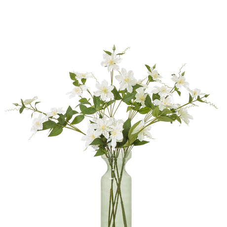 cream pearl clematis spray