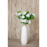 cream snowball viburnum spray