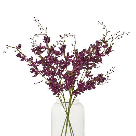 purple cymbidium spray