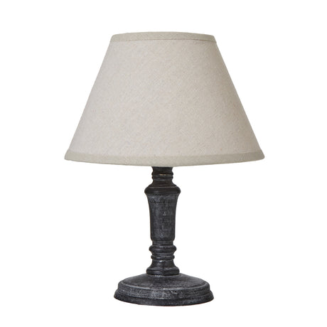 palmyra column table tamp with linen shade