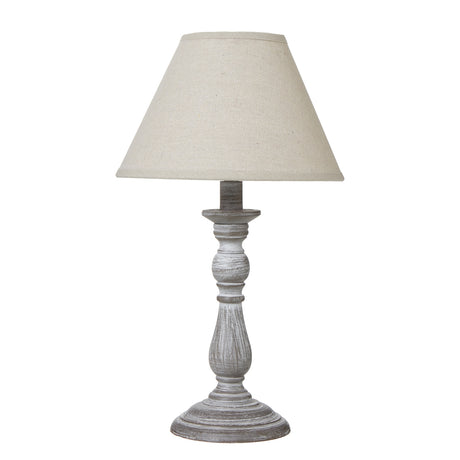 augusta column table lamp with linen shade