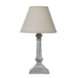 capsa column table lamp with linen shade