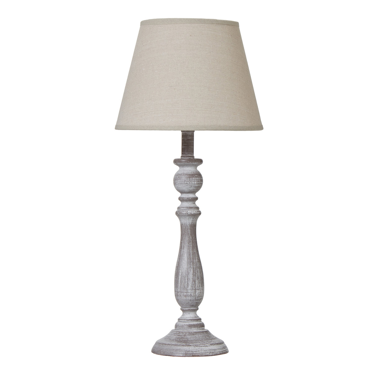 dunum column table lamp with linen shade