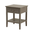 the serene collection one drawer side table