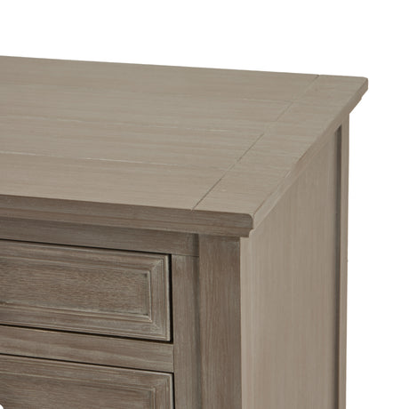 the serene collection three drawer bedside table