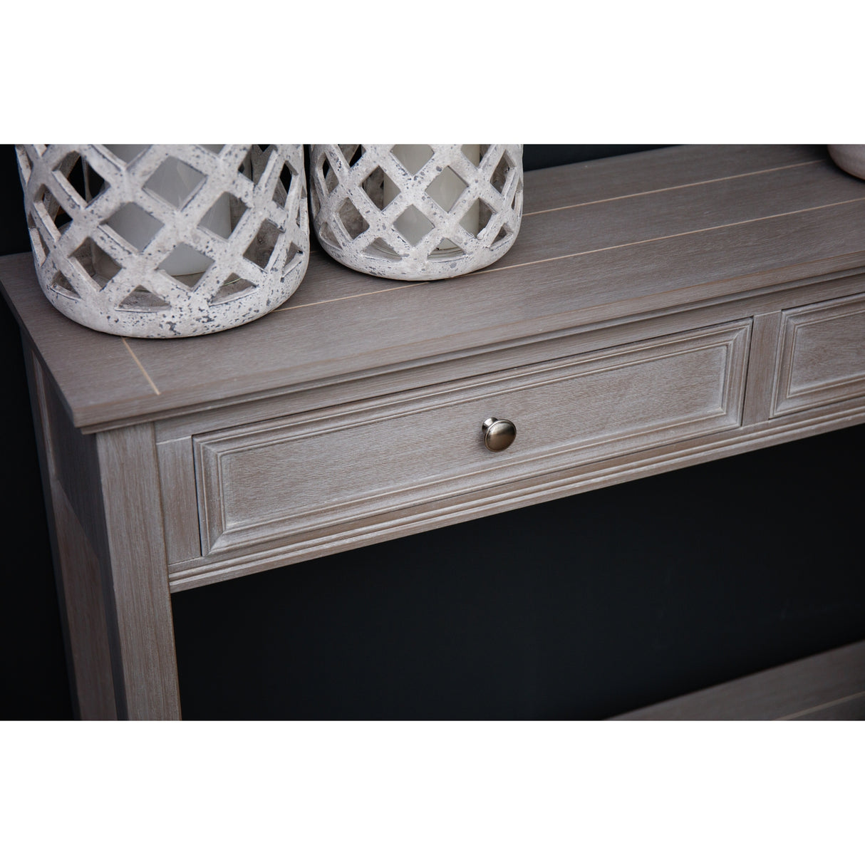 the serene collection two drawer console table