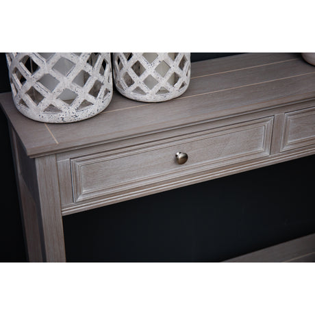 the serene collection two drawer console table