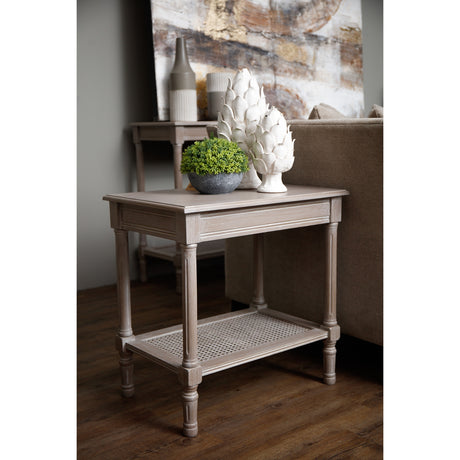 the serene rattan collection side table