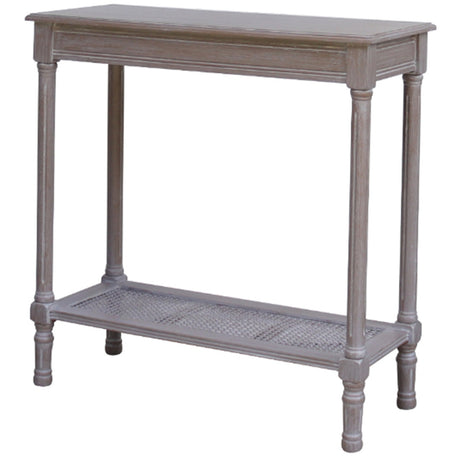 the serene rattan collection console table