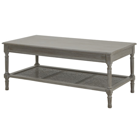 the serene rattan collection coffee table