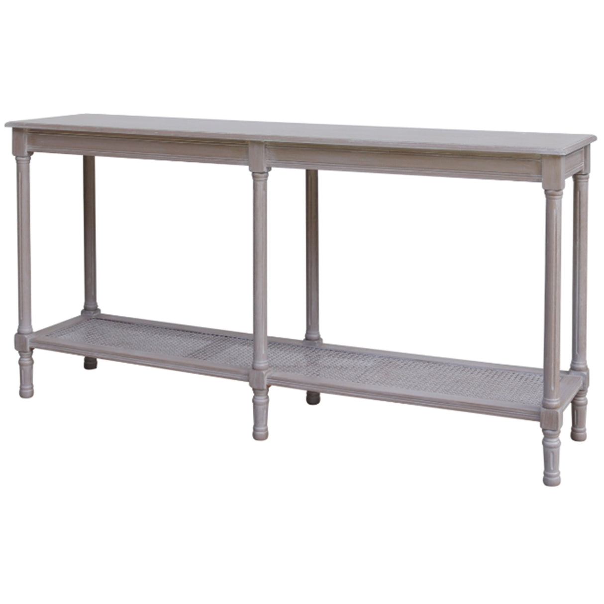 the serene rattan collection large console table