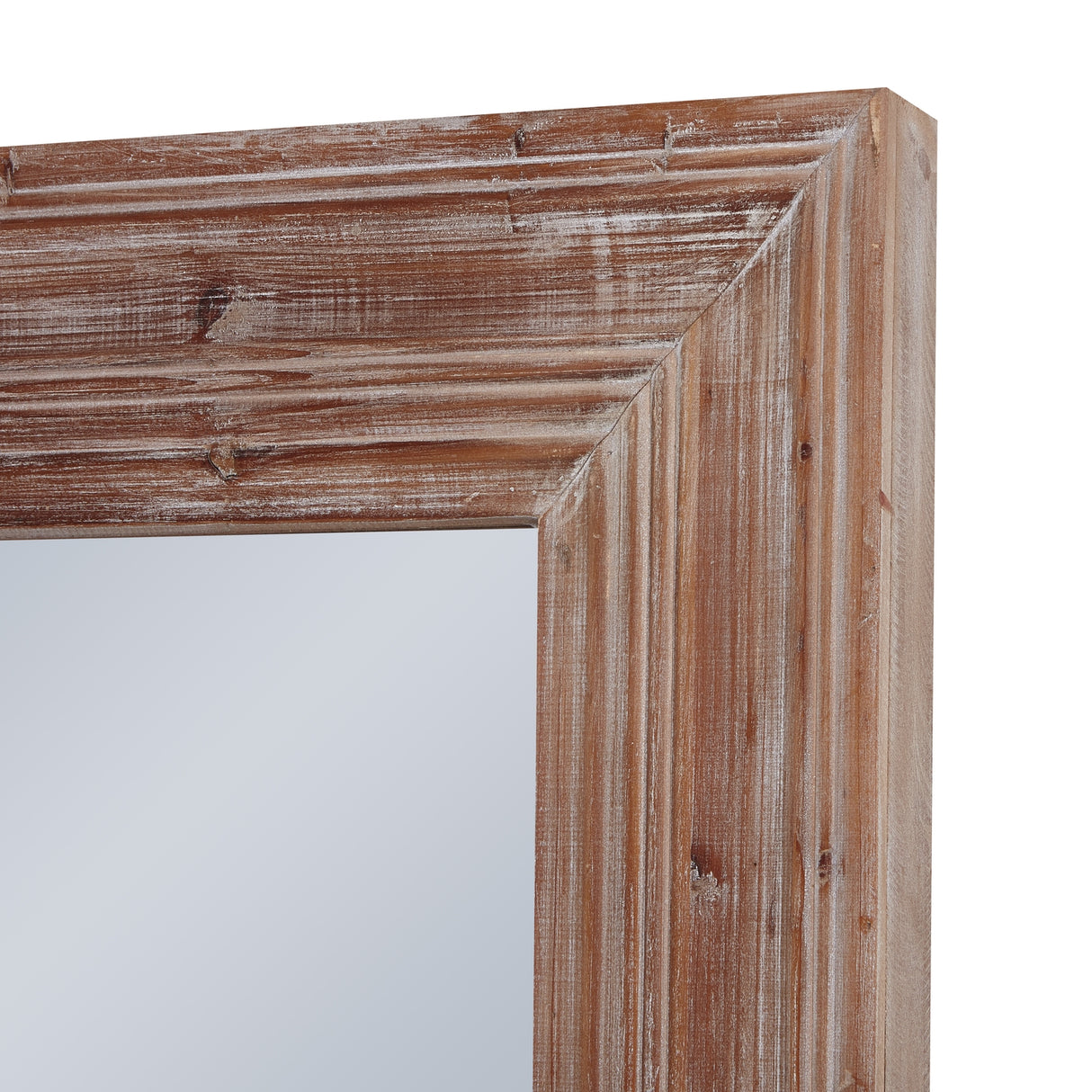 newby washed wood large mirror