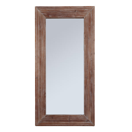 newby washed wood large mirror