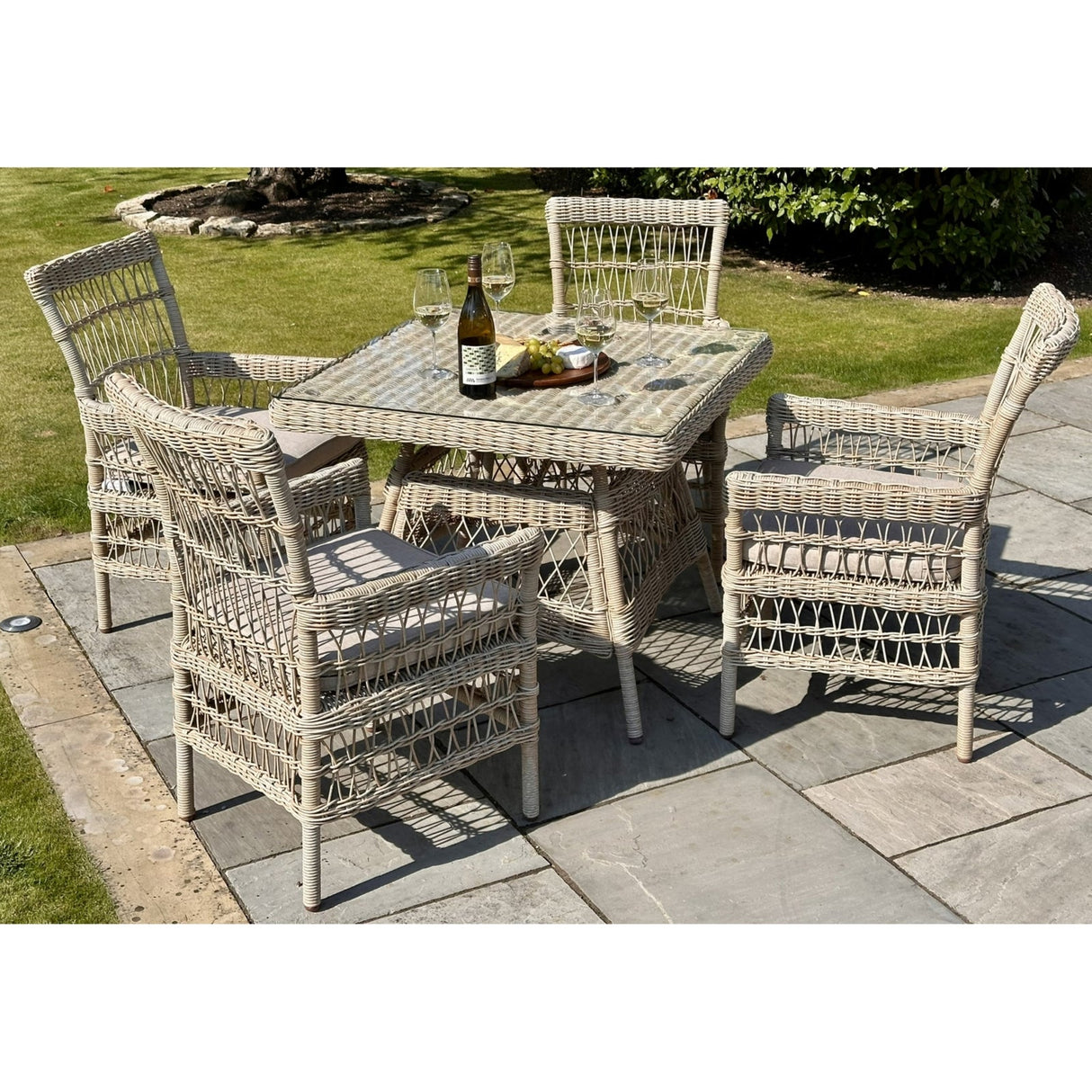 Mireille Outdoor 4 Seater Dining Set
