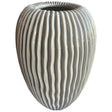 pallida collection large striped vase