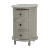 the camden collection 3 drawer round side table