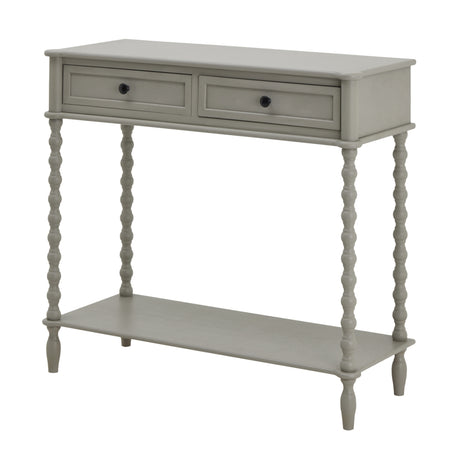 the camden collection two drawer console table
